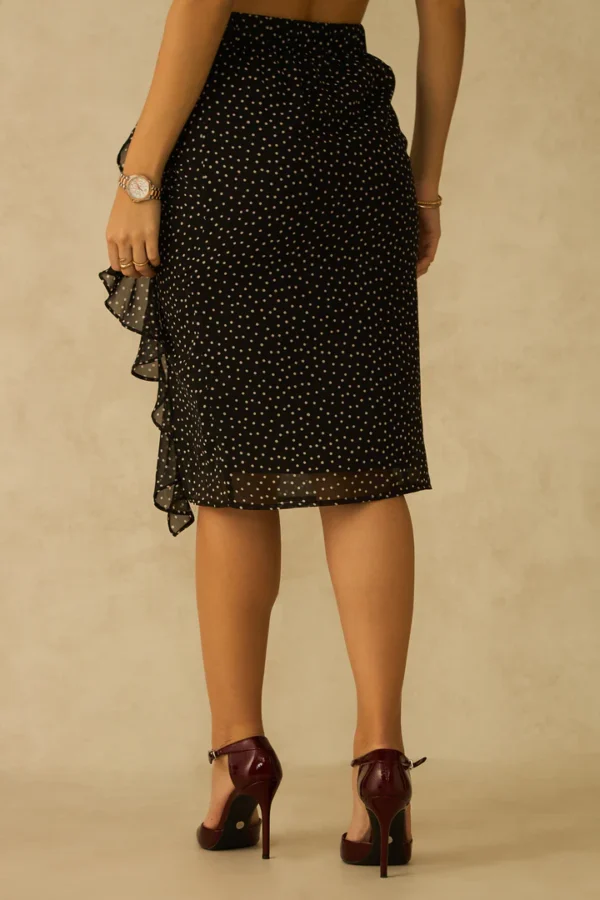 Abby Skirt Vertical Ruffle Polka Skirt - Image 5